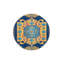 Tapis décoratif bleu à motifs traditionnels-1270597430
