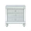 2 Drawers Nightstand With Fret Work Detail