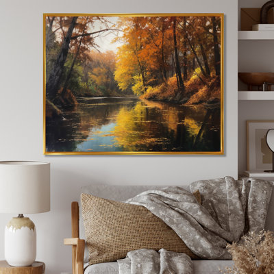 «Whimsical River and Forest III», reproduction sur toile