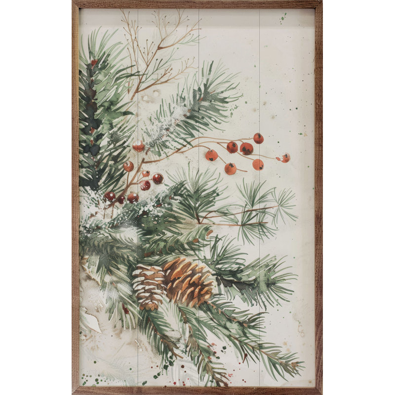 Branches de Noël par Petals Prints Design, H 24 po x l 16 po