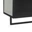Armoire murale moderne à deux portes de 23,62 po avec deux portes, un rangement fermé à deux niveaux, une tablette ouverte et un porte-serviettes, pour le hall d'entrée, la salle de bain et la salle à manger, noir