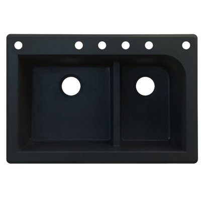 Évier de cuisine à double cuves l 33 po x l 22 po Radius