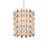 Bardi 4 - Light Contemporary Silver Leaf Pendant