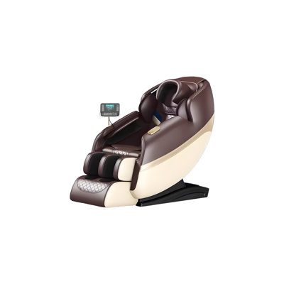 Fauteuil de massage électrique multifonctionnel ergonomique brun