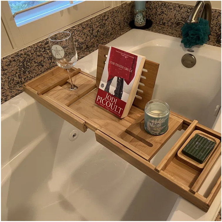 Gardner Bamboo Bath Caddy Rebrilliant