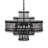 Rowan 8 - Light Steel Tiered Chandelier