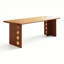 Bureau en bois de cerisier naturel-1788631860