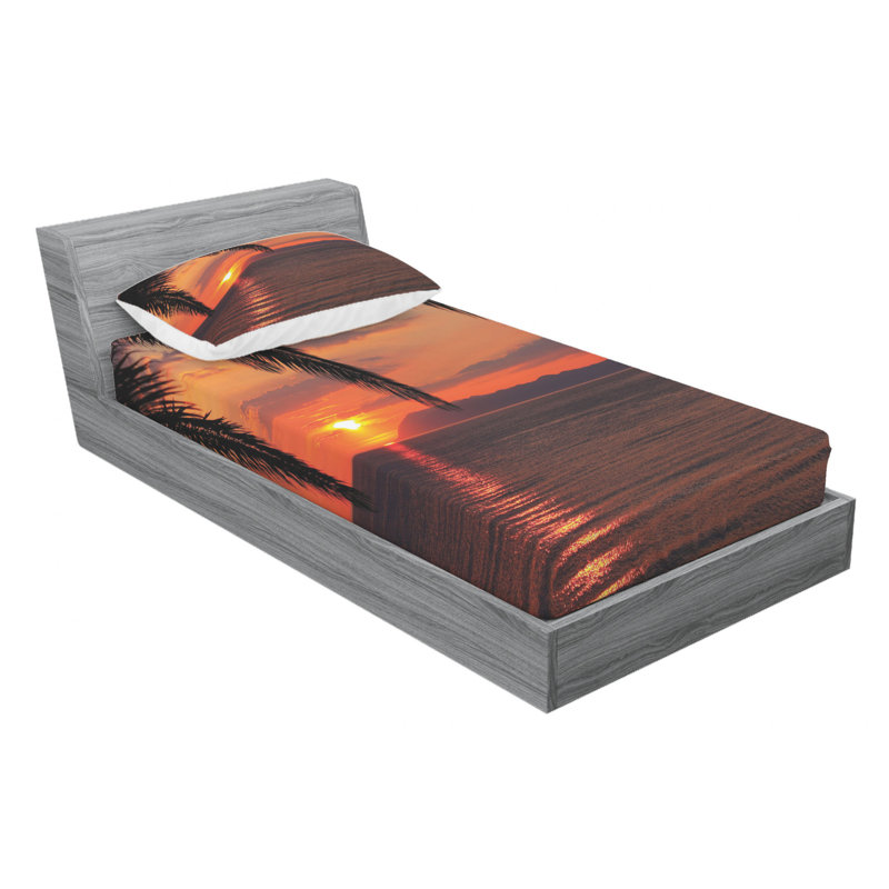 Microfiber Sheet Set, Twin Sheet Set with Fitted Sheet