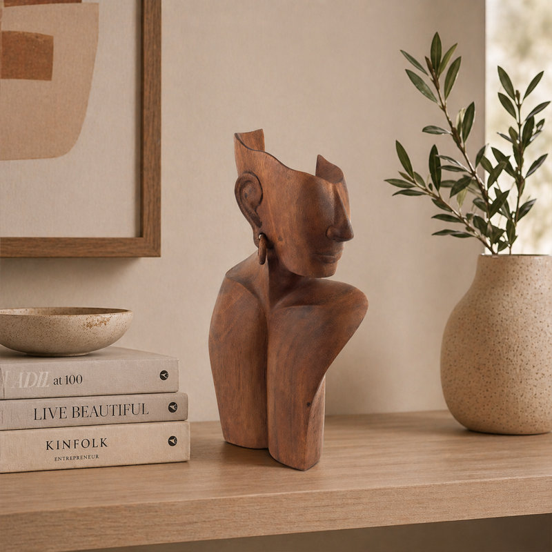 Buste en bois Mkenzi