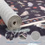 Tapis décoratif moderne à motif floral avec envers antidérapant-1613342725