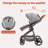 Stroller for Newborn, Convertible Baby Pram with Reversible Seat and One-Hand Fold, High Landscape Toddler Infant Pushchair with Storage Basket-125015380