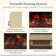 Country Living Smart Infrared Electric Fireplace Stove Heater, Alexa and Google Home Compatible
