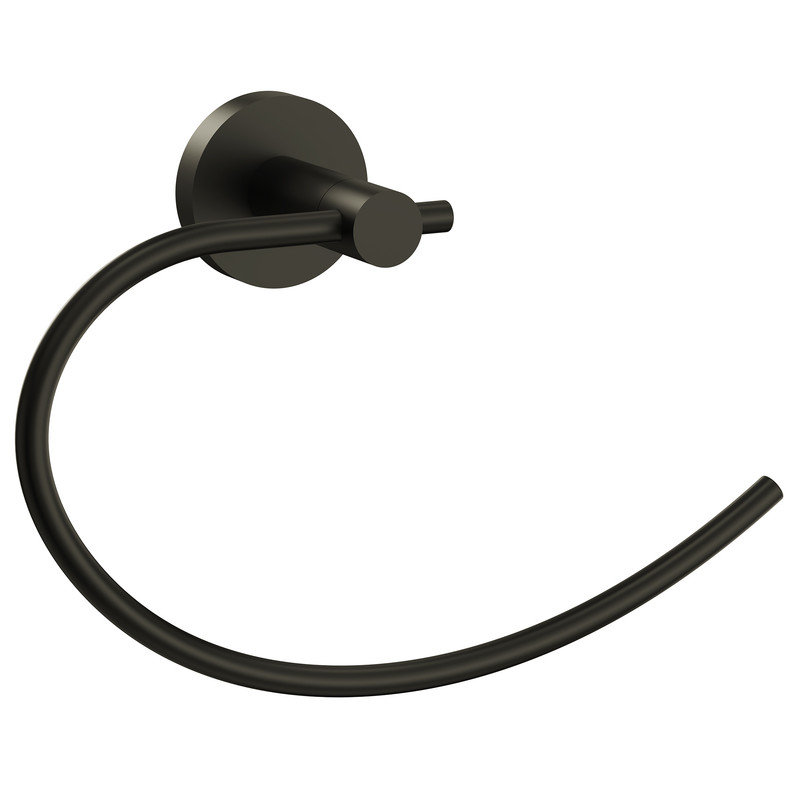 Accessoire de quincaillerie de salle de bain mural, Noir mat