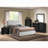 1Pc Black Finish Nightstand With Two Storage Drawers And Pull Out Tray Wooden Bedroom Furniture-1744057059