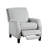 Push Back Reclining Chair Chenille Upholstery 1Pc Cushion Seat Modern Living Room Furniture