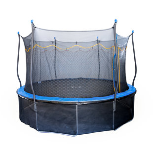 Trampoline de jardin rond de 12 pi avec enceinte sécuritaire Kinertial