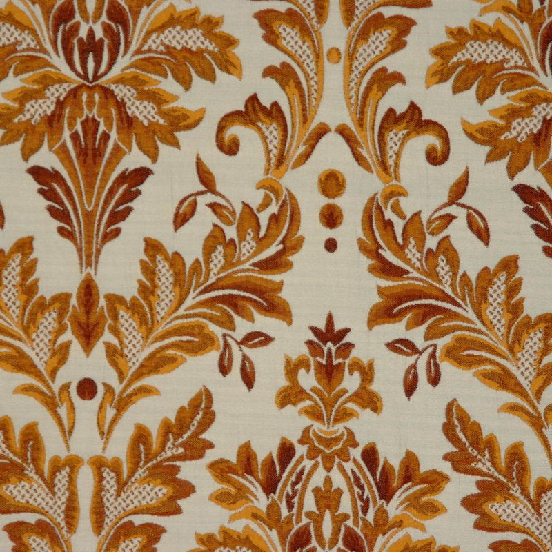 Tissu Allure, Orange / blanc