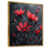 Toile avec cadre flottant or