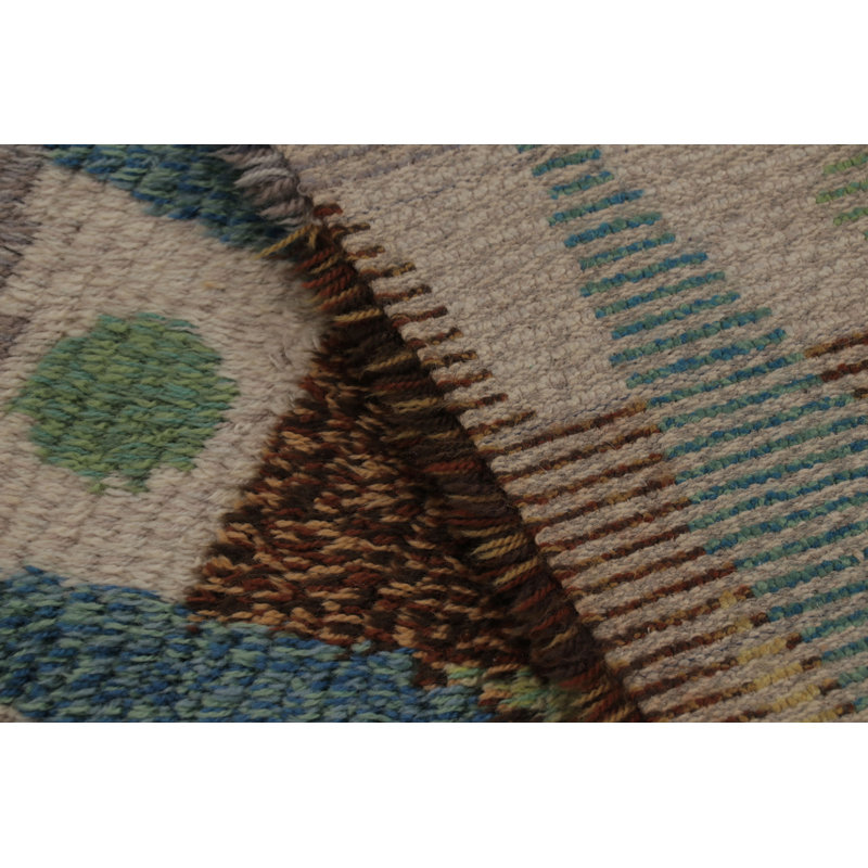 Scandinavian One-of-a-Kind 2’7”x4’2” Hand Knotted Area Rug