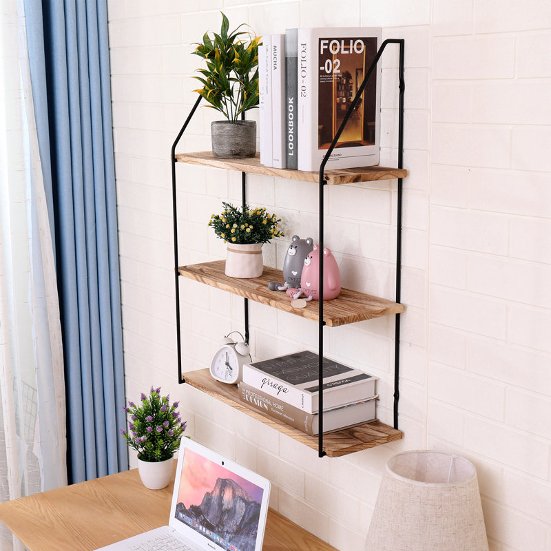 Wall Mounted Rustic Wood Wall Storage