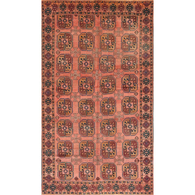Tapis traditionnel rouge / brun Frederico