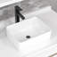 Lavabo de salle de bain rectangulaire en céramique Fulorni