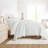 Duvet Cover Set Patterned Microfiber Ultra Soft Bedding in Pinstriped-105814281