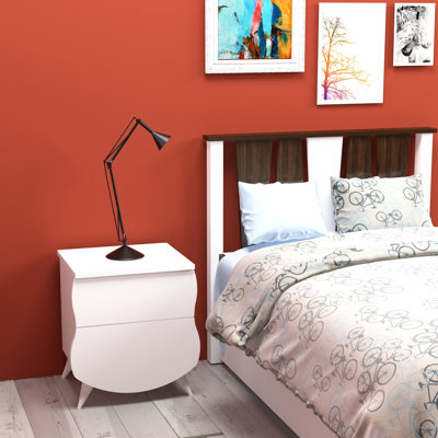 Jeff 49.7cm W Manufactured Wood Bedside Table