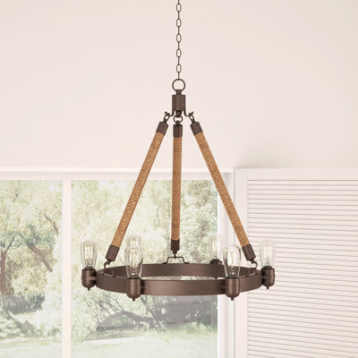 Lustre style chandelier 6 lumières Isabella