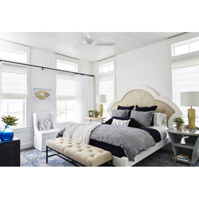 Haiku L Smart LED Downrod Ceiling Fan, White, 52" Wide