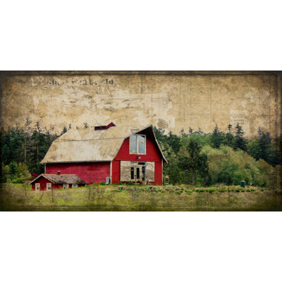"Widbey’s Barn III" Print on Wrapped Canvas