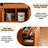 47.24"Brown And Black Pine Wood Sideboard