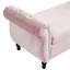 Repose-pieds rectangulaire en velours avec rangement multifonctionnel-1437747987