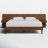 Clark Pecan King Wood Bedframe with 2 Attached Nightstands-1013301917