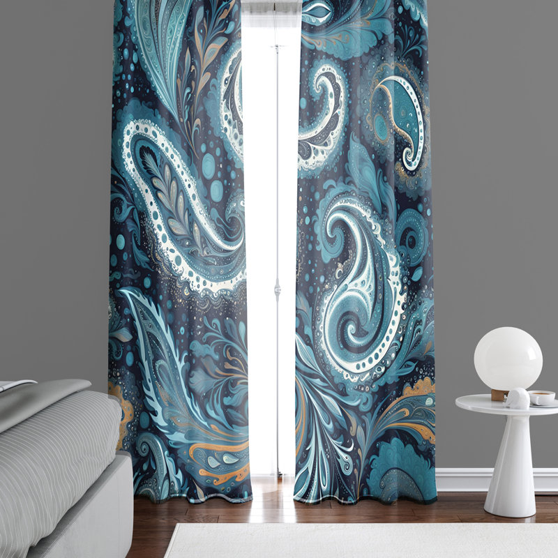 Paire de rideaux semi-transparents en polyester Emane, L 20 po x L 61 po