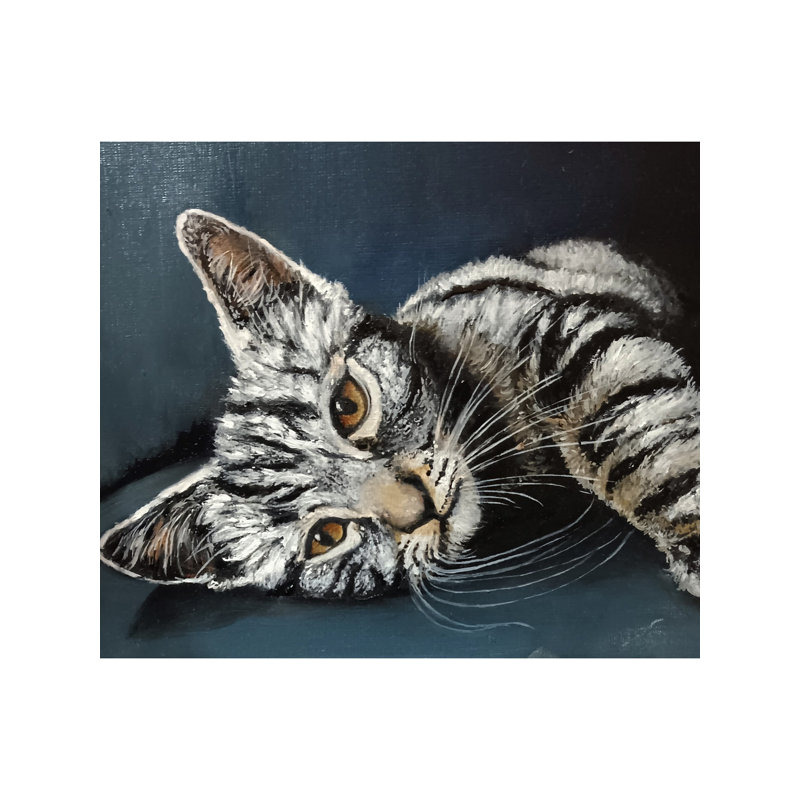Portrait d'animal de compagnie | Huile sur toile | Peinture de Souvik Hazra