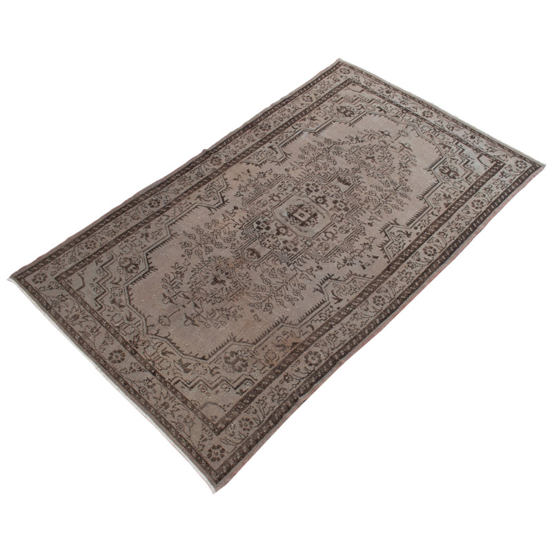 Tapis gris foncé Melis 5 pi 11 po x 9 pi 9 po