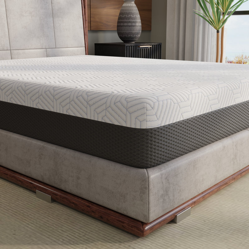 Omne Fria 10 Inch Full Medium Firm Mattress With Cooling Cover, Full