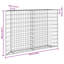 Lit surélevé en acier galvanisé Trapezium Gabion-1295722149