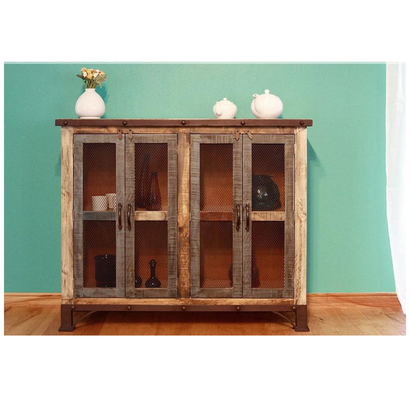 Jaquel 4 Door Cabinet - Mesh Doors