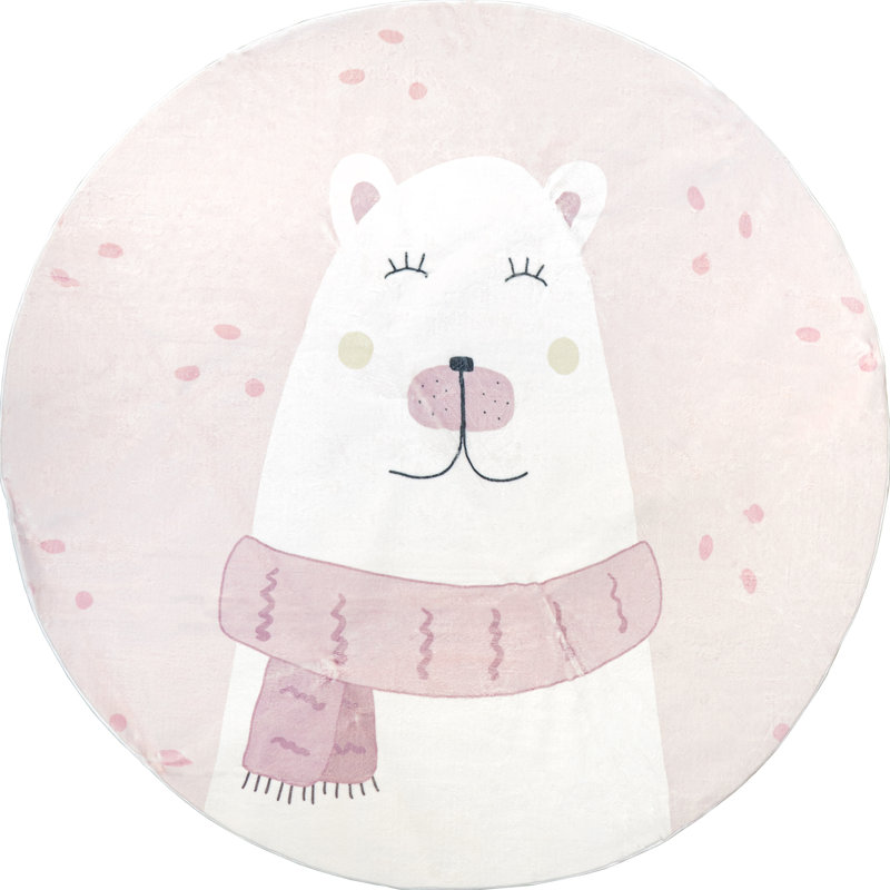 Tapis lavable à la machine pour enfants Jovie SpinClean, Rond 4 pi