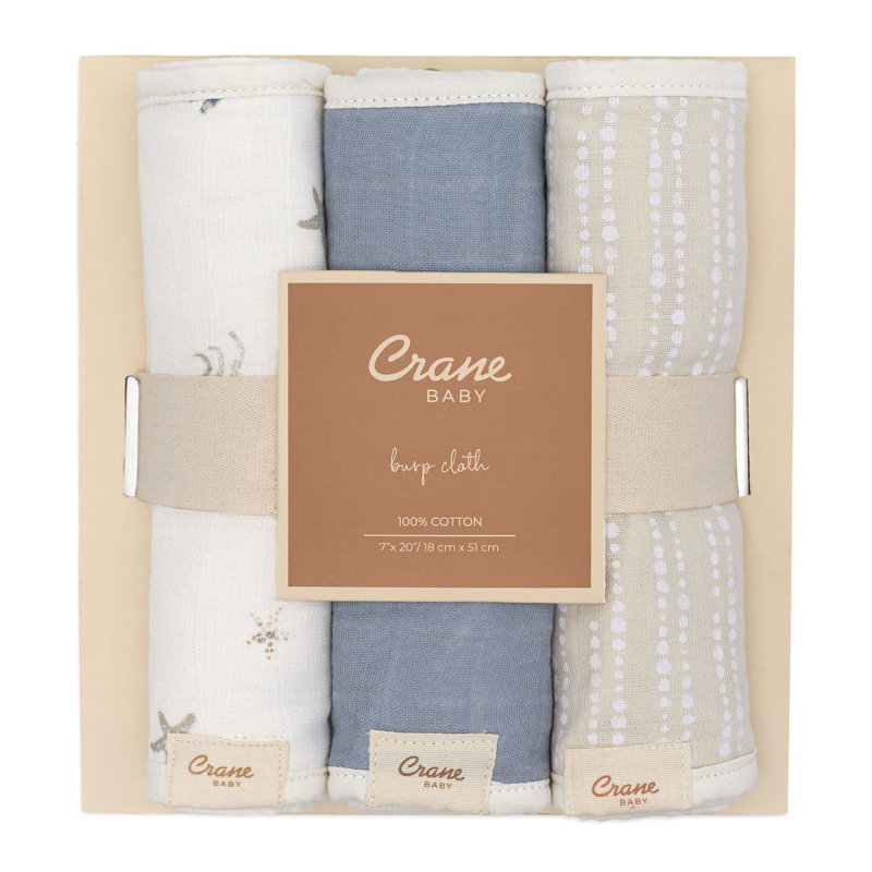 Cove 3-pc. Baby Burp Cloth Set (ocean)