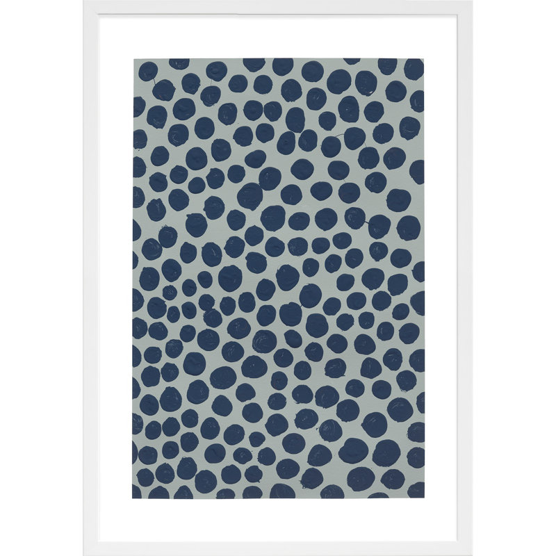 Blackberry On Gray Painting by Michela Sorrentino, 20" H x 14" W x 1.25" D, White
