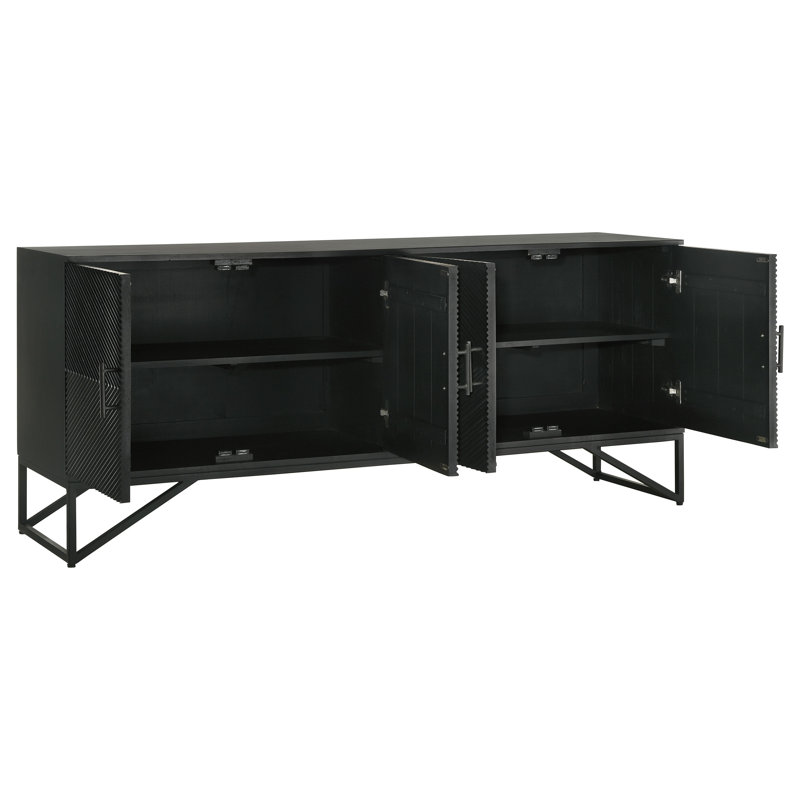 Armoire décorative en bois 4 portes Shizuyo