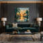 Art mural sur toile bleue «USA State Florida»-1515477263