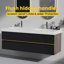 Meuble-lavabo avec lavabo et tiroirs, meuble-lavabo mural flottant