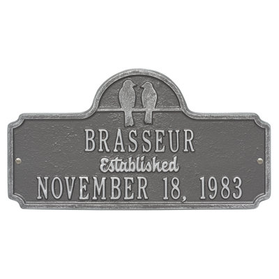 3-Line Wall Address Plaque