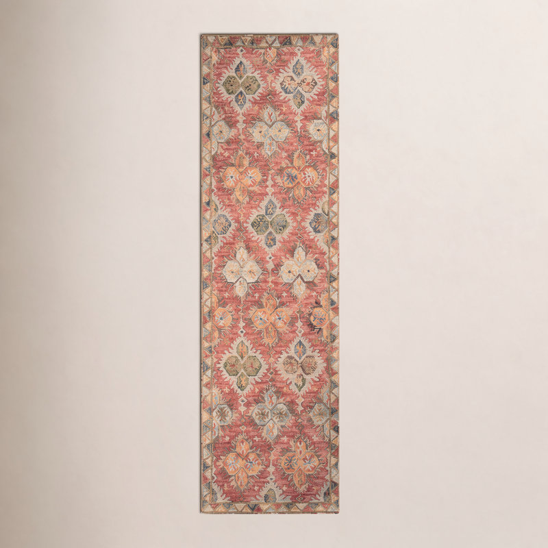Adrien Wool Floral Indoor Rug, Runner 2'3" x 8'
