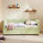 Gingham Daybed Storage Drawers USB Port Wave Shaped-319670703-319670740