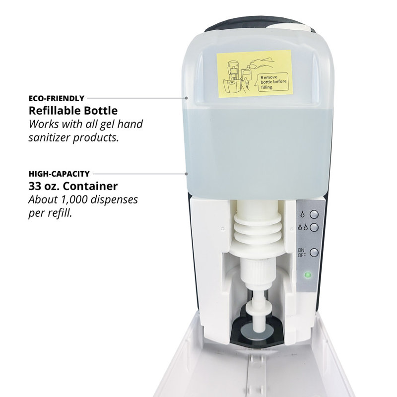 Distributeur de désinfectant pour les mains, Acajou
